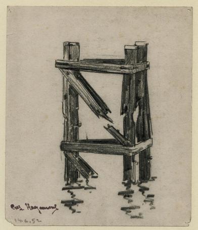 Tekening van de Belgische tekenaar Casimir Heymans