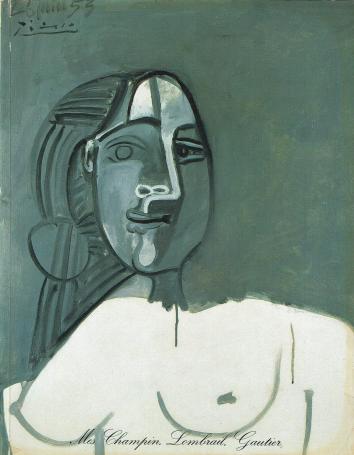 2055. Enghien: tableaux modernes sculptures  29 nov 1987