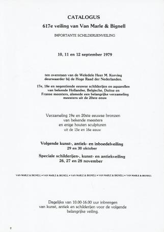 2021. 617e veiling van Van Marle & Bignell