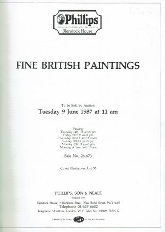 2042. Phillips: Fine British Paintings 9 june 1987
