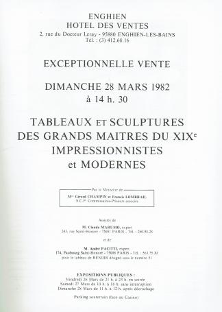 2035. Tableaux et sculptures des grands maitres du XIX