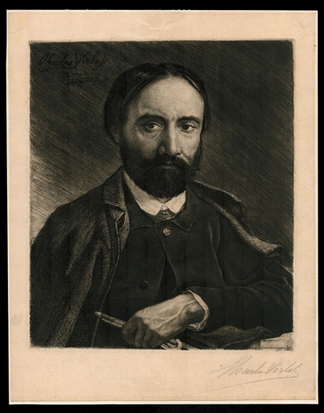 Grafisch kunstwerkje van de Antwerpse kunstenaar Charles Verlat
