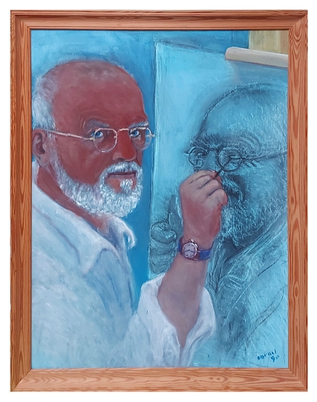 Portret van de tekenaar 1990