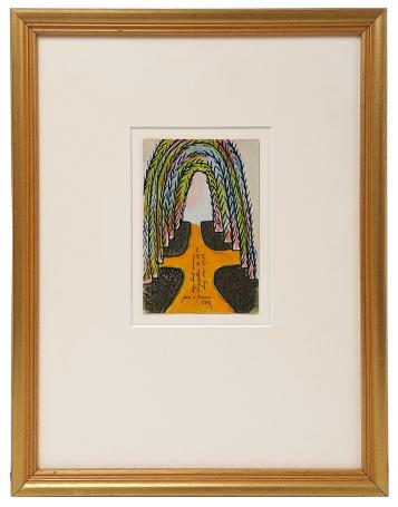 Nieuwjaar 1956 – Gouache – Jan Cox