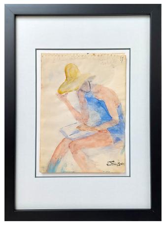 Aquarel l'anglaise sur le pont soleil 1937