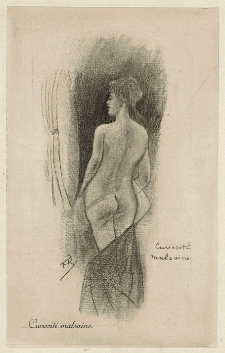 Félicien Rops met een heliogravure uit 1908