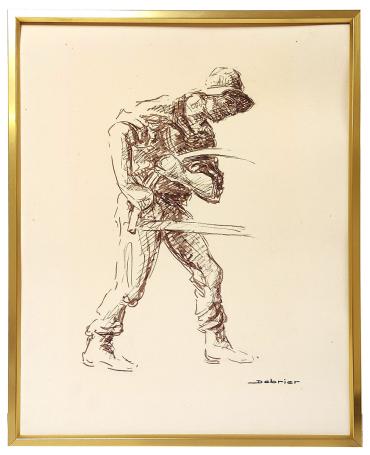Tekening, de houtzager