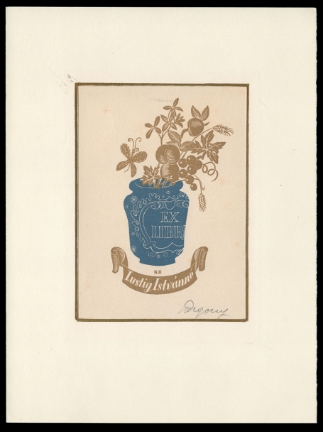 Ex libris Lustig Istvanné