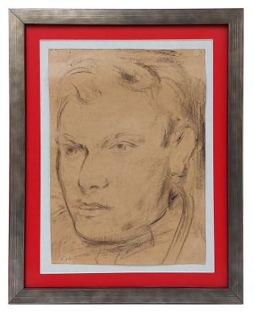 Tekening, portret man