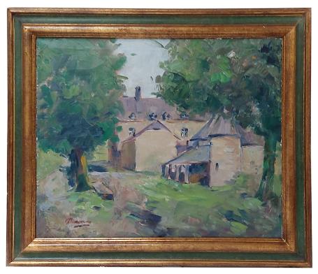 Huis tussen de bomen