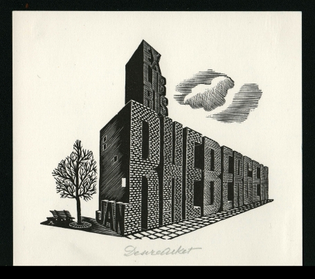 Ex libris Jan Rhebergen 1976