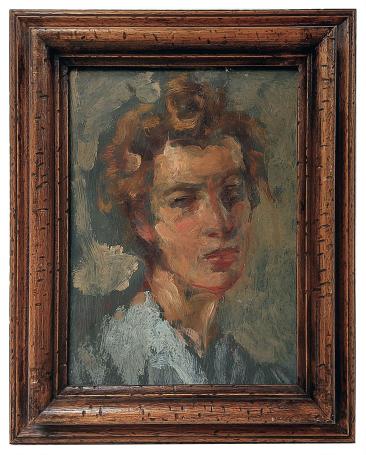 Dame met neutrale blik