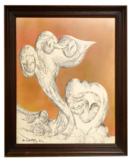 étude pour la gardienne des 3 regards 1982