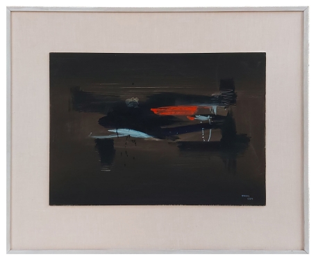 Schilderij uit 1954 van de Belgische tekenaar Dries Van Den Broeck kopen