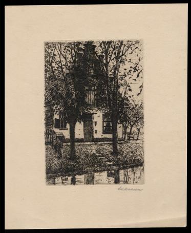 Boerenhuis aan het water