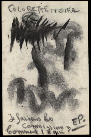 De abstractie S Colorette Noire (± 1945)