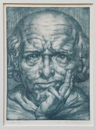 Ets, Belgische etser Edmond Van Dooren, Denker