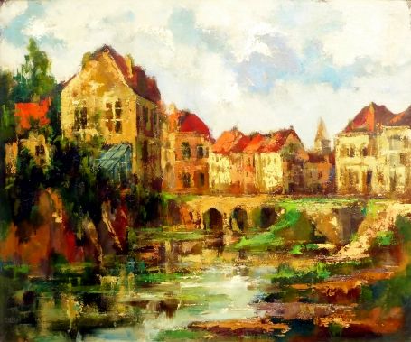Belgian painter Edmond de Meulenaere