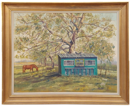 Kunstwerk van de Belgische kunstenaar Eduard Remi DE CLERCQ 