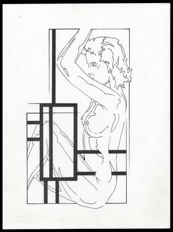 Zittende takken dame 210689