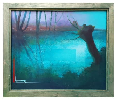 De eenzame knotwilg aan het water 31 12 1984