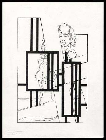 Zittend naakt 070289