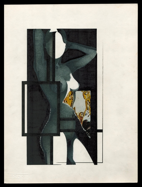 Tekening naakte dame 09 08 1988