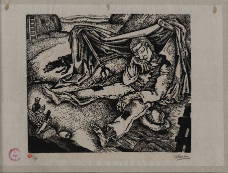 De slapende boer op het veld 4/90