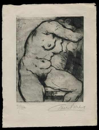 Eaux Fortes - monotypes par Emile Baes 1946 3/100