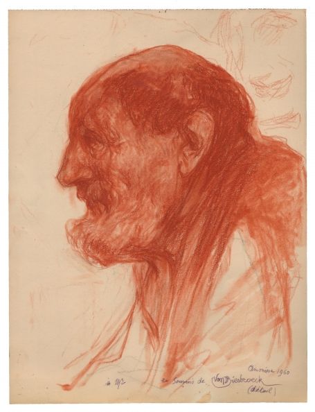 Tekening van Jules Pierre van Biesbroeck (Jr)