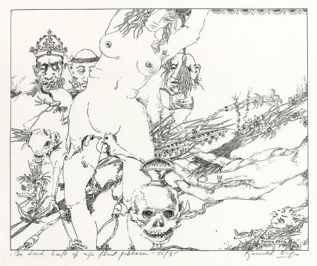 Lyrische prenten 1979, de dood heeft op zijn fluit geblazen 1974 66/95