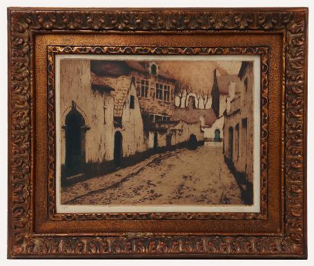 Begijntje op wandel in begijnhof 184