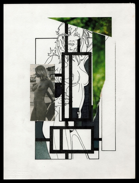 Tekening gemengde techniek,  Duo Naakt 14 04 1989