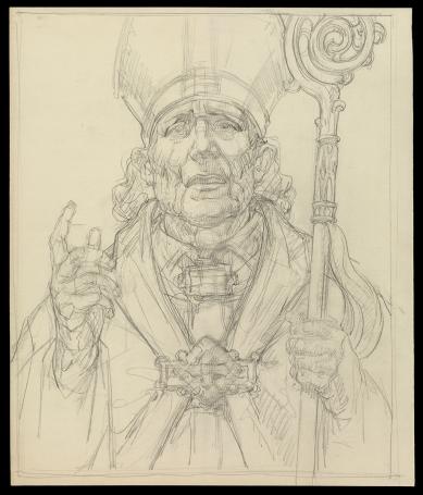 Tekening V, de Kardinaal