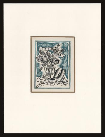 Ex Bibliotheca Juliette Raskin