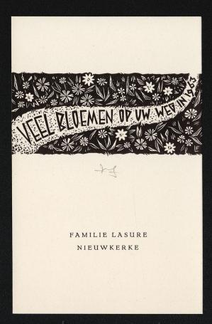 Veel bloemen op uw weg in 1963
