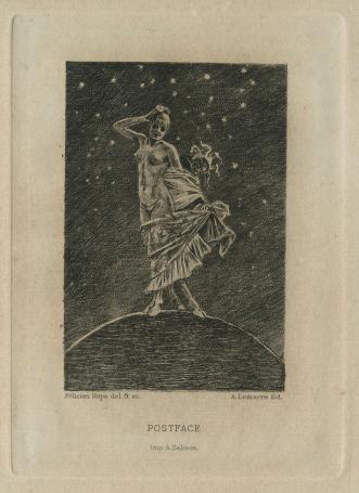 Félicien Rops met een photogravure