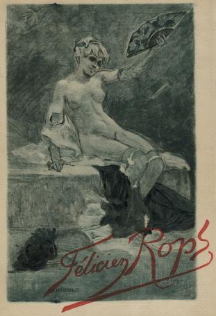 Félicien Rops met een heliogravure