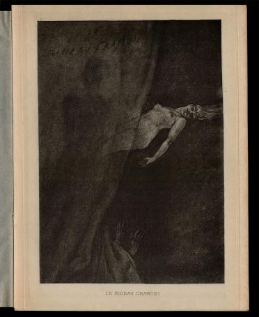 Heliogravure,  Le Rideau cramoisi Exsteens 1063