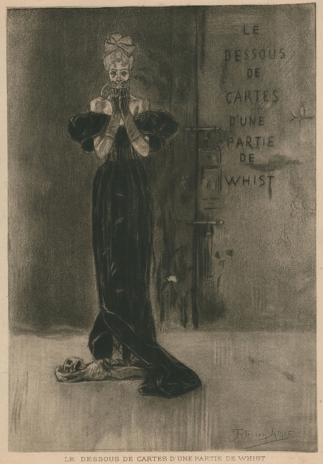 Félicien Rops met een Heliogravure