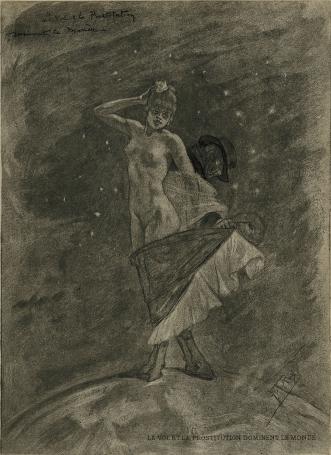 Félicien Rops met een heliogravure uit 1908