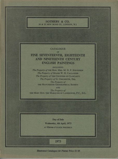 57. Fine Seventeenth, Eighteenth and Nineteenth Century English Paintings