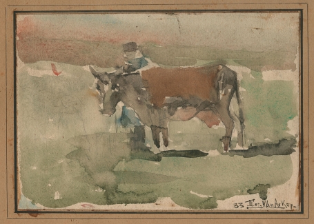 Aquarel uit 1883 van Flori Van Acker kopen