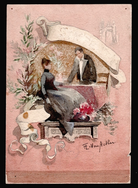 Ontwerp gekleurd menu