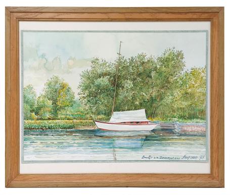 Bootje aan het Zennegatsas 1993