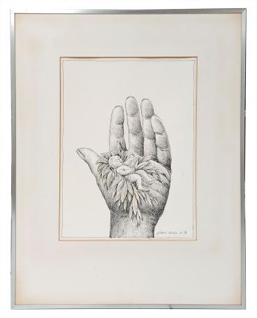 De beschermende handpalm 1978