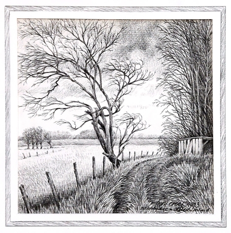 Tekening uit 1993 van Frans Croes