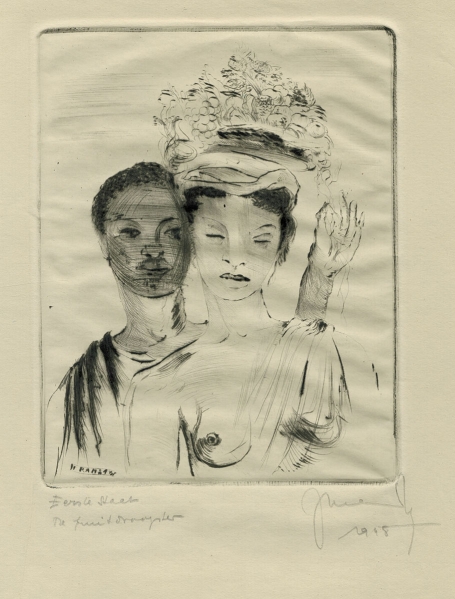Grafisch werk, ets uit 1948 van Frans Dille kopen