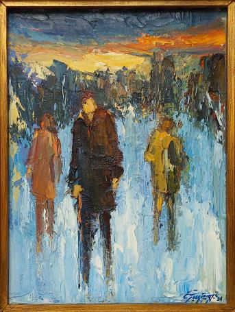 Olieverfschilderij op canvas van de Belgische kunstschilder Frans geerinckx kopen