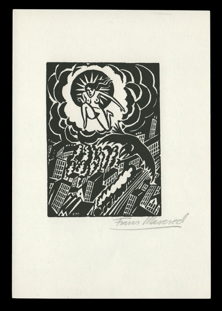 Houtsnede van Belgische kunstenaar Frans Masereel uit het werk l'idée